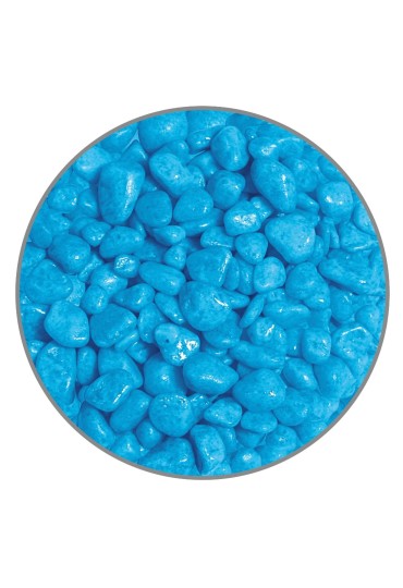Grava Premium Neon Azul 7Mm 1Kg..