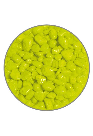 Grava Premium Neon Amarillo 7Mm 1Kg.