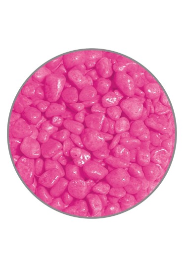 Grava Premium Neon Rosa 7Mm 1Kg.