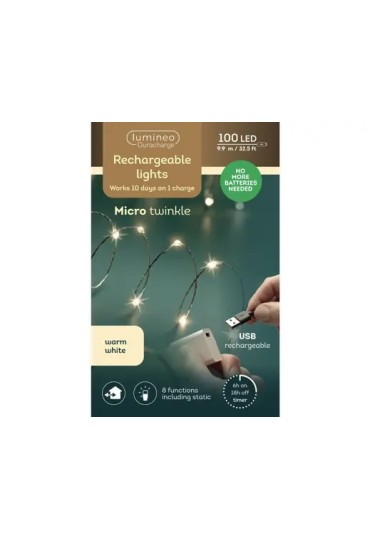 Luces De Led Recargable 8 Funciones Ext 990Cm 4902