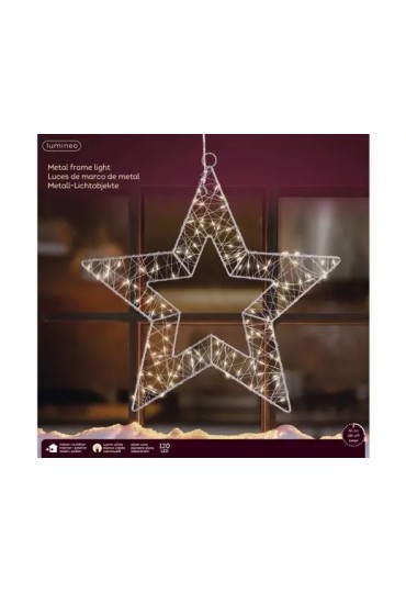 Estrella Led Metal Ext 1X38x38cm 490647