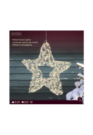 Estrella Led Metal Ext 7X38x38cm 491584