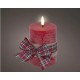 Vela Led Roja Con Lazo Indoor 7.5X13cm 489308