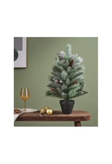 Mini Arbol Con Piñas Y Bayas 68119