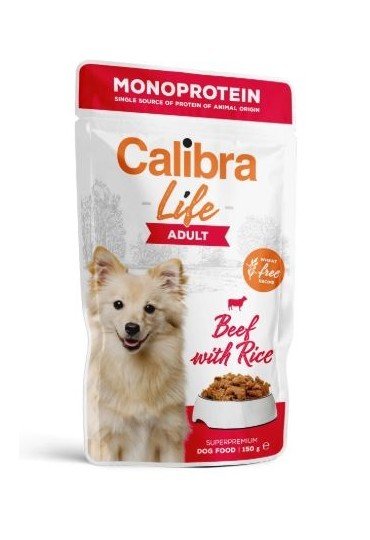 Calibra Dog Life Pouch Adult Vacuno 150Gr