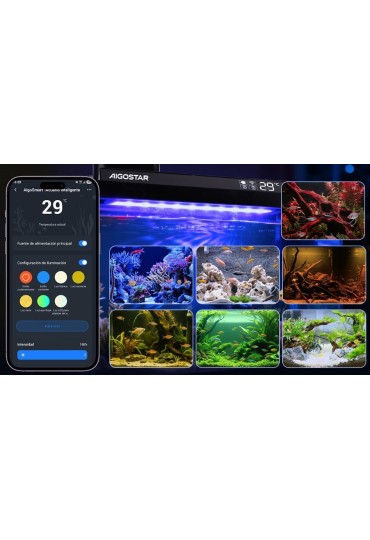 Acuario Inteligente 30L 44X24x28.5Cm