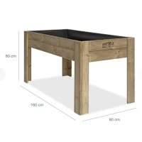 Mesa De Cultivo Xl80 160X80x80cm 220L