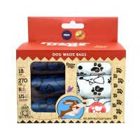 Poo Bags Azules Y Blancas Reciclables 18X15ud
