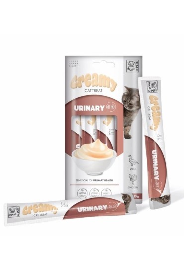 Creamy Cat Urinary Pato Pollo 4X15gr
