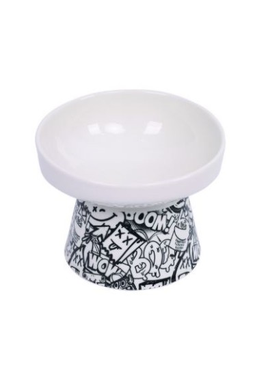 Urban Bowl Tilt´D Ceramica Blanco Y Negro M