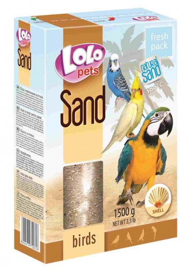 LOLO PETS NATURAL SAND GRIT OSTRA 1,5 KG PAJAROS