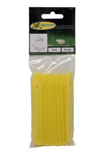 Etiquetas Picudas Amarillas 10Cm 45 Uds