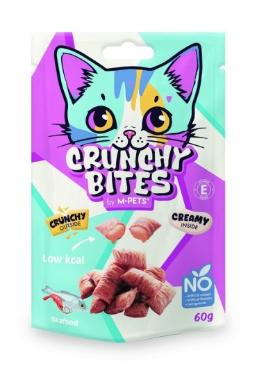 Crunchy Bites Snack Gato Pescado 60G