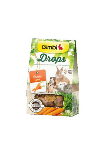 GIMBI DROPS ZANAHORIA, 50GR