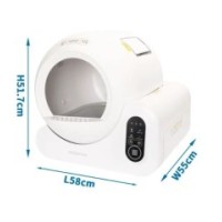Caja de arena inteligente para gatos 58x55x51.7-1