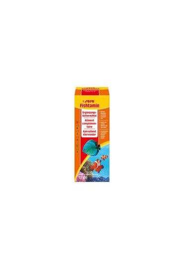 SERA VITAMINAS PECES ORNAMENTALES FISHTAMIN 15 ML. SERA VITAMINAS PECES ORNAMENTALES FISHTAMIN 15 ML.
