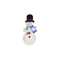Muñeco de nieve inflable movimiento 70x80x175cm