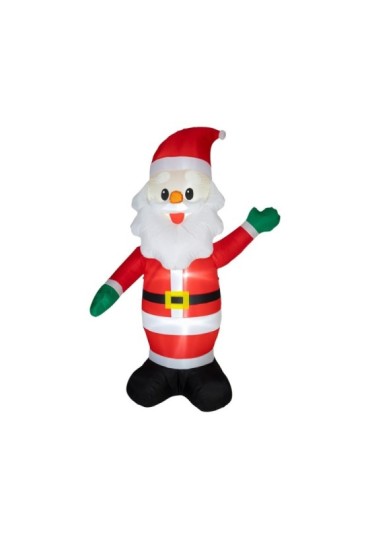Papa noel inflable iluminado 80x160x245cm 490020