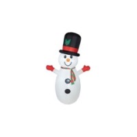 Muñeco nieve inflable iluminado 75x120x180cm 49002